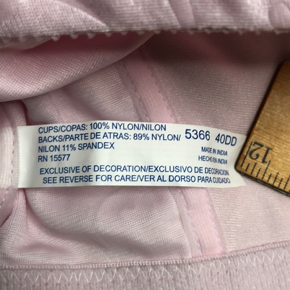 Simply Basic Pink Front Clasp Soft Bra - Picture 6 of 7